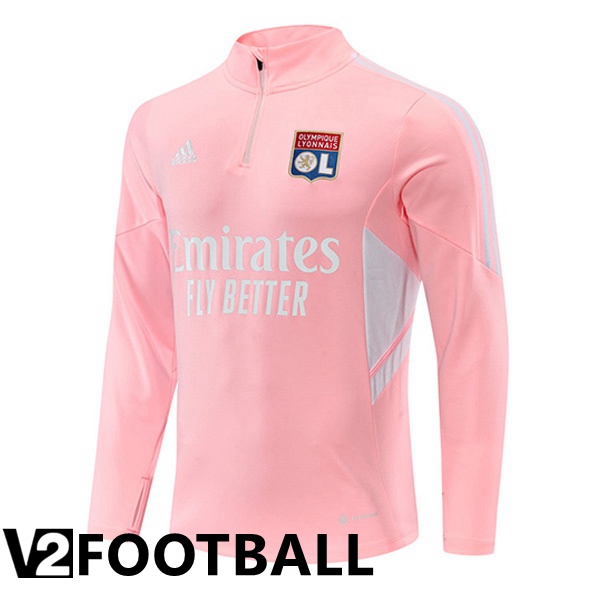 Olympique Lyon Training Sweatshirt Pink 2022/2023