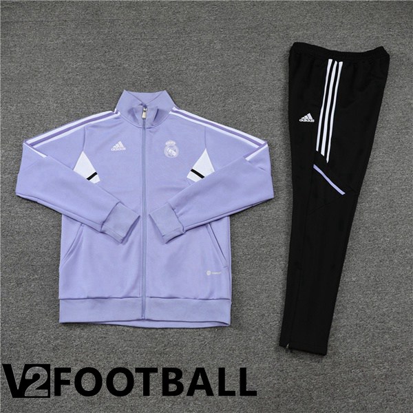 Real Madrid Training Jacket Suit Purple 2022/2023