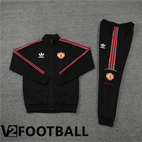 Manchester United Training Jacket Suit Black 2022/2023