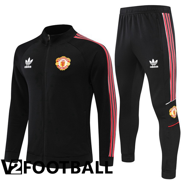 Manchester United Training Jacket Suit Black 2022/2023