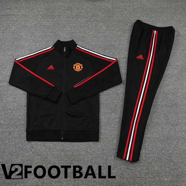 Manchester United Training Jacket Suit Black 2022/2023