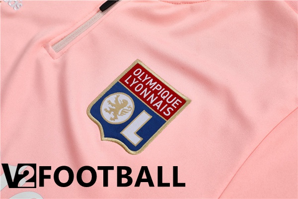 Olympique Lyon Training Tracksuit Pink 2022/2023