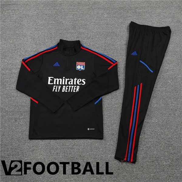 Olympique Lyon Training Tracksuit Black 2022/2023