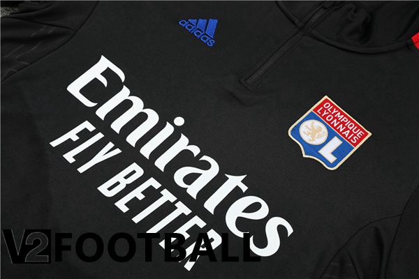 Olympique Lyon Training Tracksuit Black 2022/2023