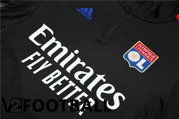 Olympique Lyon Training Tracksuit Black 2022/2023