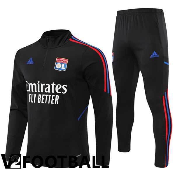 Olympique Lyon Training Tracksuit Black 2022/2023