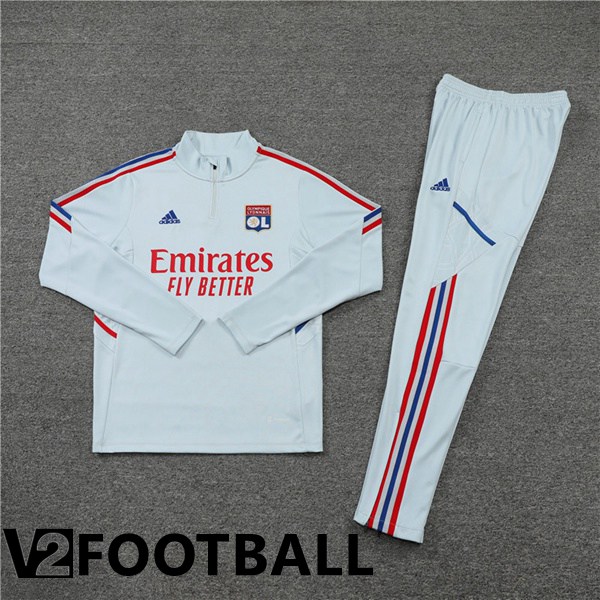 Olympique Lyon Training Tracksuit Grey 2022/2023