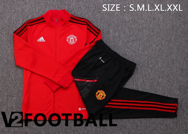 Manchester United Training Jacket Suit Red 2022/2023