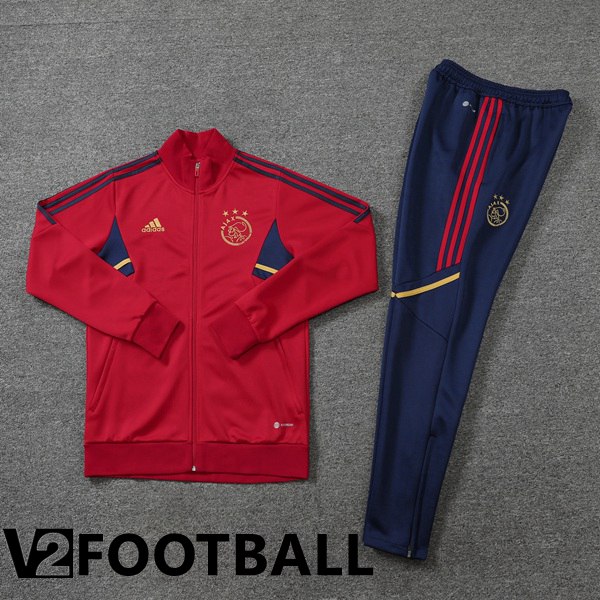 Afc Ajax Training Jacket Suit Red 2022/2023