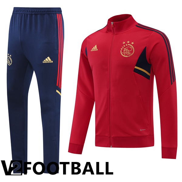 Afc Ajax Training Jacket Suit Red 2022/2023