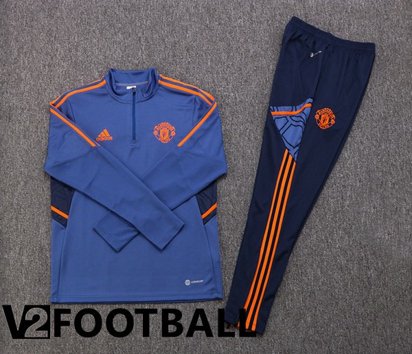 Manchester United Training Jacket Suit Blue 2022/2023