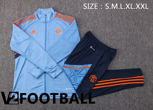 Manchester United Training Jacket Suit Blue 2022/2023