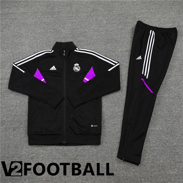 Real Madrid Training Jacket Suit Black 2022/2023