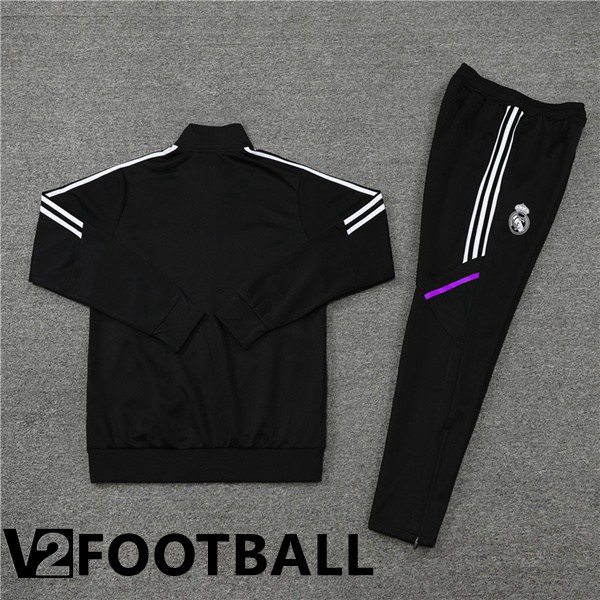 Real Madrid Training Jacket Suit Black 2022/2023