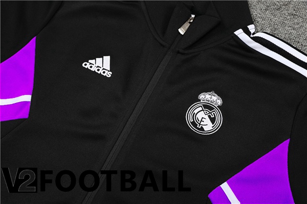 Real Madrid Training Jacket Suit Black 2022/2023