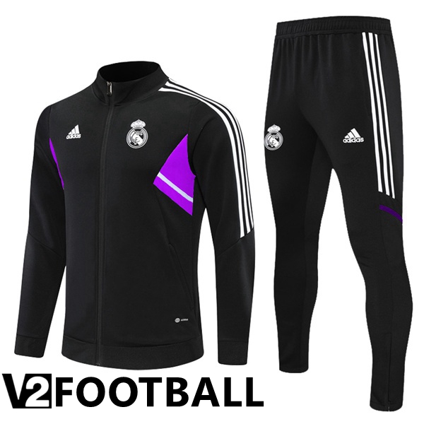 Real Madrid Training Jacket Suit Black 2022/2023