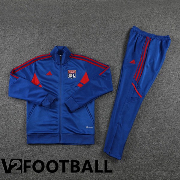 Olympique Lyon Training Jacket Suit Blue 2022/2023