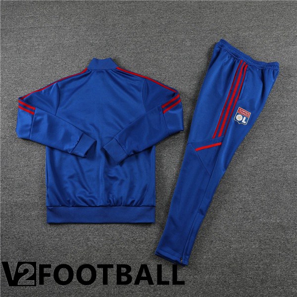 Olympique Lyon Training Jacket Suit Blue 2022/2023