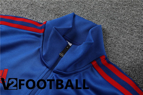 Olympique Lyon Training Jacket Suit Blue 2022/2023