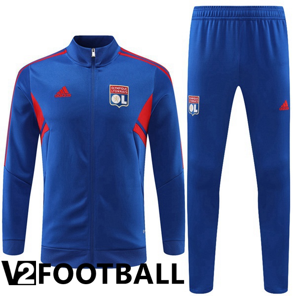Olympique Lyon Training Jacket Suit Blue 2022/2023