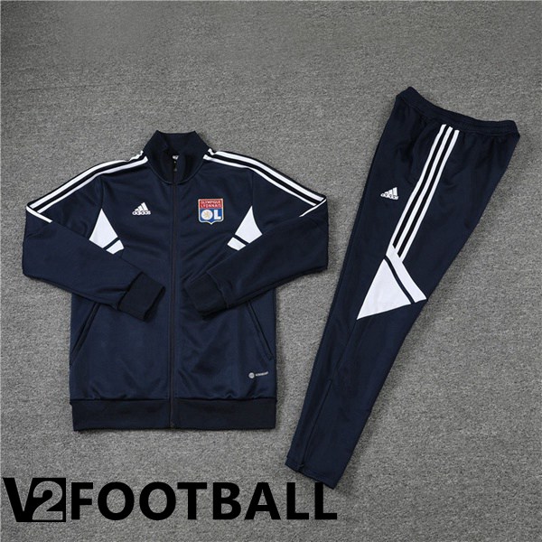 Olympique Lyon Training Jacket Suit Royal Blue 2022/2023