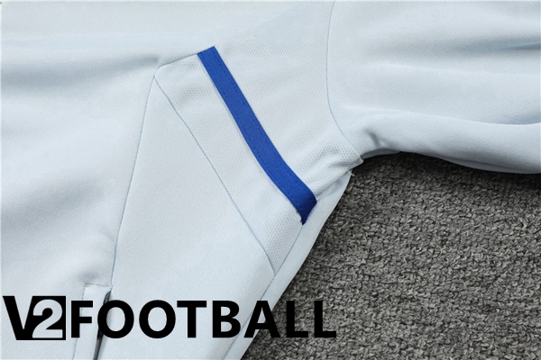 Olympique Lyon Training Jacket Suit Blue Grey 2022/2023