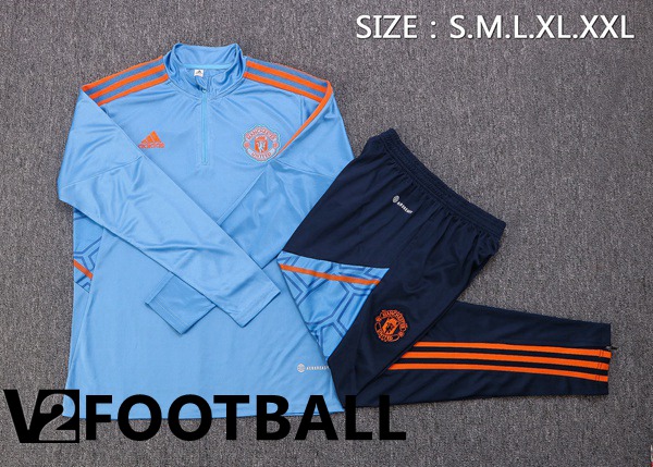 Manchester United Training Tracksuit Blue 2022/2023