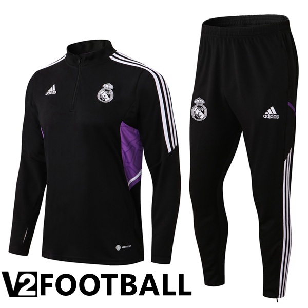 Real Madrid Training Jacket Suit Black 2022/2023