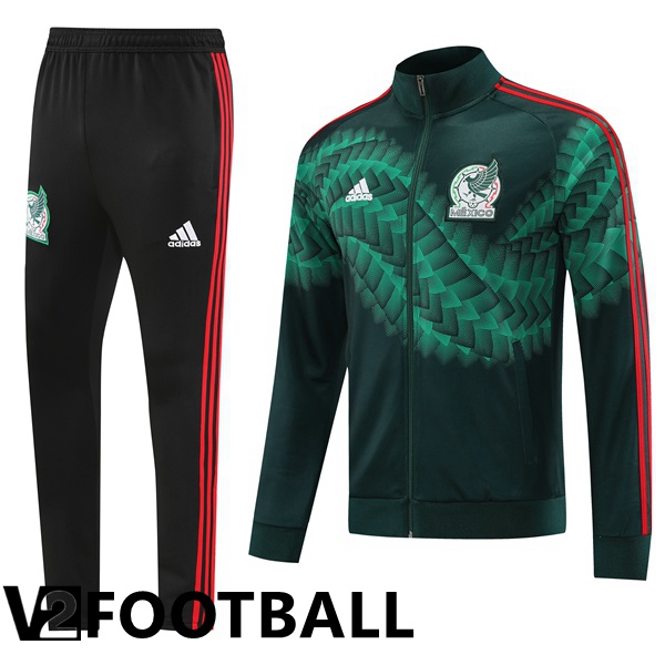 Mexico Training Jacket Suit Green Black 2022/2023