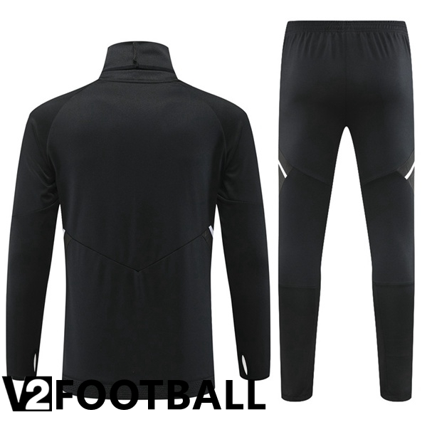 Manchester United High collar Training Tracksuit Black 2022/2023