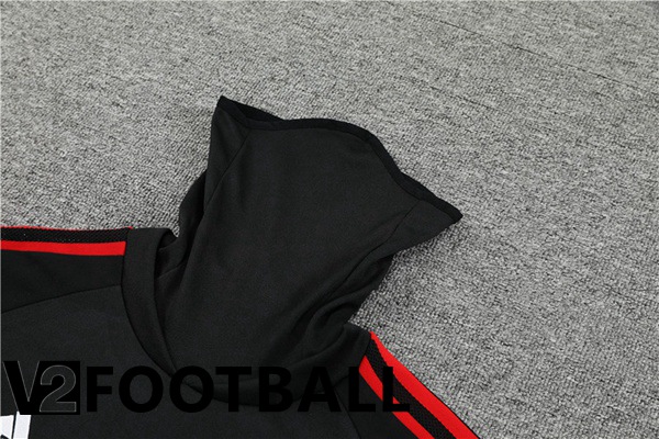 Manchester United High collar Training Tracksuit Black 2022/2023