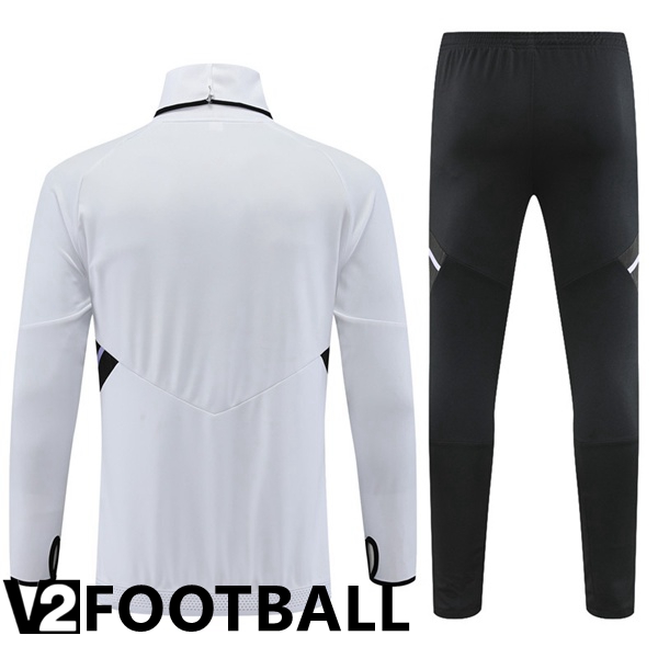 Real Madrid High collar Training Tracksuit White 2022/2023