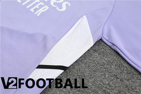 Real Madrid High collar Training Tracksuit Purple 2022/2023