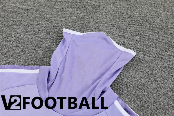 Real Madrid High collar Training Tracksuit Purple 2022/2023