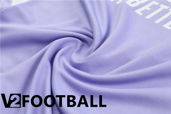 Real Madrid High collar Training Tracksuit Purple 2022/2023
