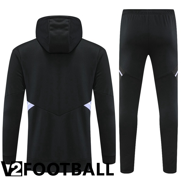 Real Madrid Training Tracksuit Hoodie Black 2022/2023