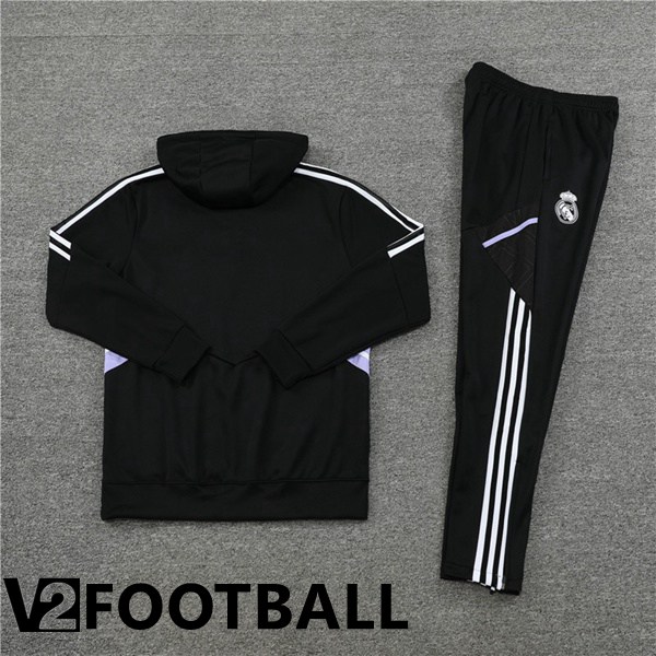 Real Madrid Training Tracksuit Hoodie Black 2022/2023