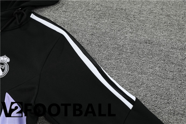 Real Madrid Training Tracksuit Hoodie Black 2022/2023