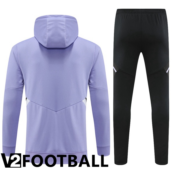 Real Madrid Training Tracksuit Hoodie Purple 2022/2023