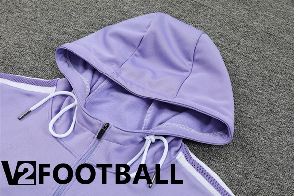 Real Madrid Training Tracksuit Hoodie Purple 2022/2023