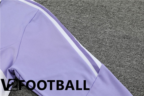 Real Madrid Training Tracksuit Hoodie Purple 2022/2023