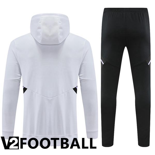 Real Madrid Training Tracksuit Hoodie White 2022/2023