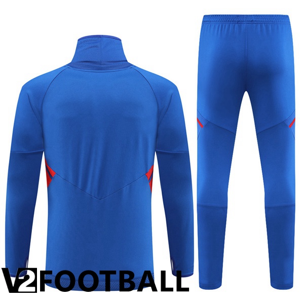 Olympique Lyon High collar Training Tracksuit Blue 2022/2023