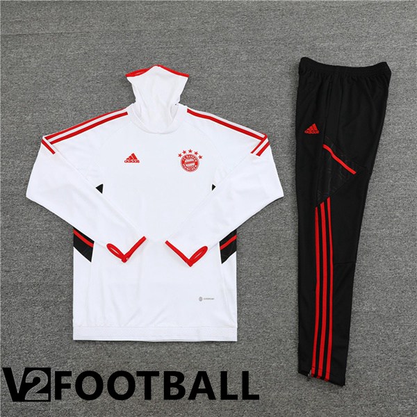 Bayern Munich High collar Training Tracksuit White 2022/2023