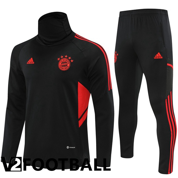 Bayern Munich High collar Training Tracksuit Black 2022/2023