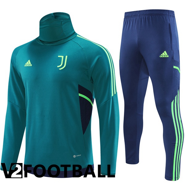 Juventus High collar Training Jacket Suit Green 2022/2023