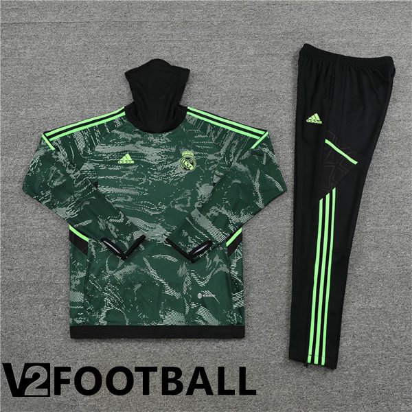 Real Madrid High collar Training Jacket Suit Green 2022/2023