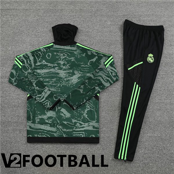 Real Madrid High collar Training Jacket Suit Green 2022/2023