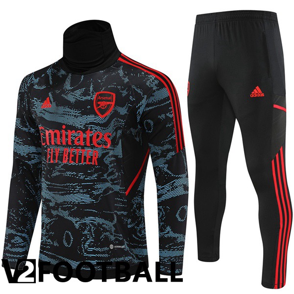 Arsenal High collar Training Jacket Suit Blue Red 2022/2023