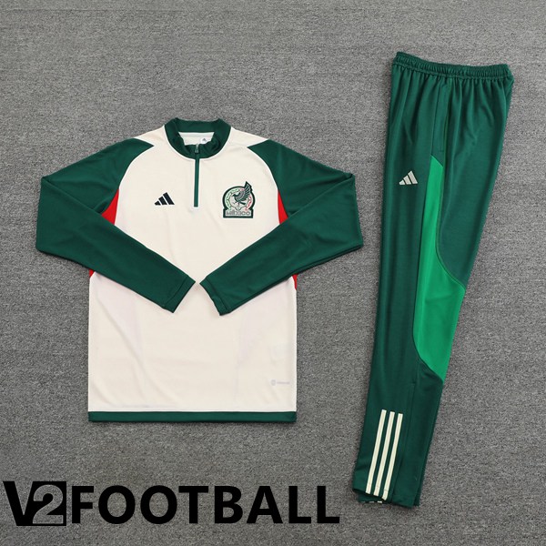 Mexico Training Jacket Suit White Green 2022/2023